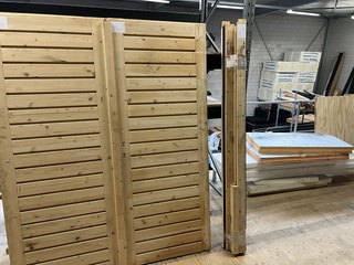 Vuren dubbel deurkozijn 1685x2010mm Hillhout